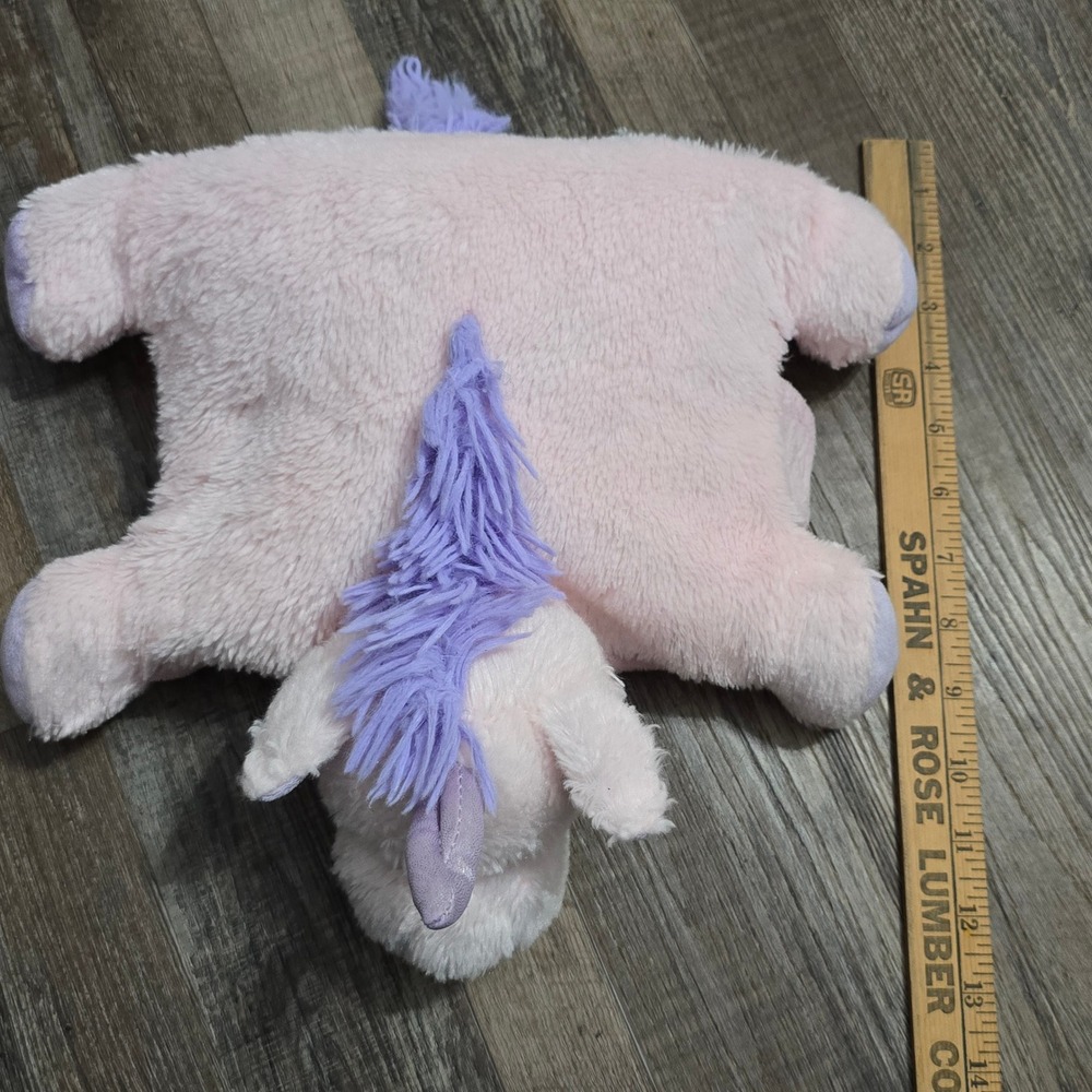 Pillow Charms Magical Unicorn Plush Folding Pillow Pink Purple Small 2013 - Picture 8 of 10
